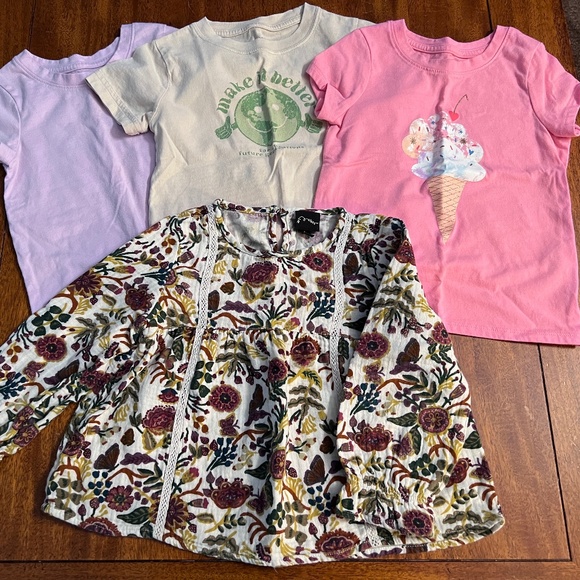 Baby Girl Size 4T Cat & Jack T-Shirts / Set of 8 - Picture 3 of 5